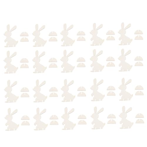 DOITOOL 20 Stück DIY Ostern Bunny Holz Dekorationen Holz Hasenfiguren für Kreative Bastelprojekte und Festliche Ostern Feierlichkeiten DOITOOL 20 Stück DIY Ostern Bunny Holz Dekorationen Holz Hasenfiguren für Kreative Bastelprojekte und Festliche Ostern Feierlichkeiten von DOITOOL