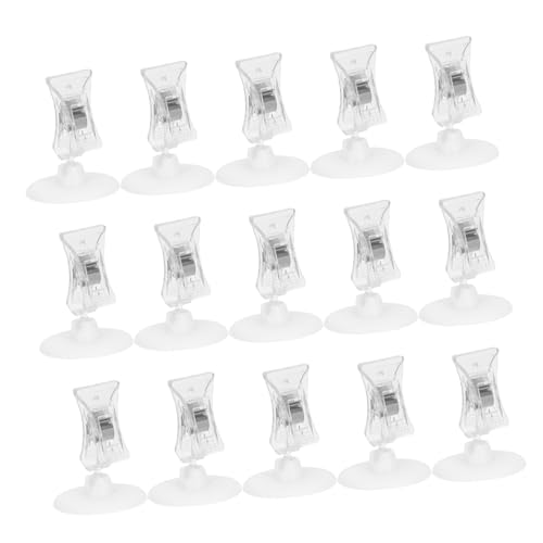 DOITOOL 20 Stück Drehbare Kunststoff Displayschilderhalter mit Verstellbarer Klemme Runder Sockel Kompatibel mit Standard Etiketten für und Werbeanhänger im Einzelhandel und Büro von DOITOOL