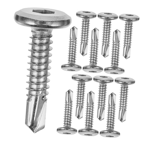 DOITOOL 20 Stück Edelstahl Selbstbohrende Flachrund Schrauben mit Innensechskant Korrosionsbeständig Langlebig für Zaunmontage und Metallbefestigung im Außenbereich DOITOOL 20 Stück Edelstahl Selbstbohrende Flachrund Schrauben mit Innensechskant Korrosionsbeständig Langlebig für Zaunmontage und Metallbefestigung im Außenbereich von DOITOOL