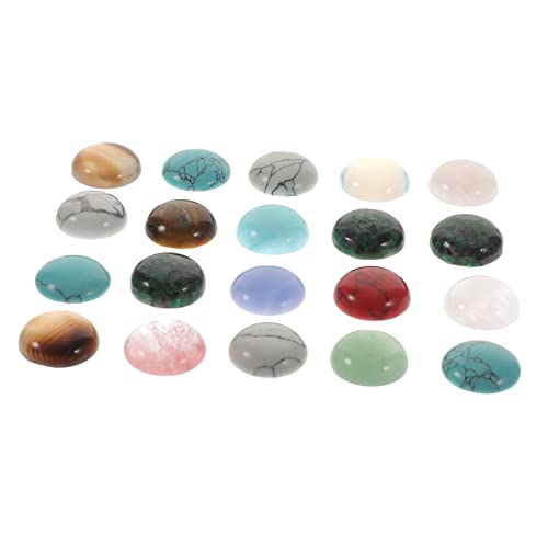 DOITOOL 20 Stück Edelstein -ringgesicht Herstellung Türkisstein Perlen Für Schmuckhersteller Cabochons Schmuckzubehör Cabochon-perlen Zum Selbermachen Naturstein Zufällige Farbe DOITOOL 20 Stück Edelstein -ringgesicht Herstellung Türkisstein Perlen Für Schmuckhersteller Cabochons Schmuckzubehör Cabochon-perlen Zum Selbermachen Naturstein Zufällige Farbe von DOITOOL