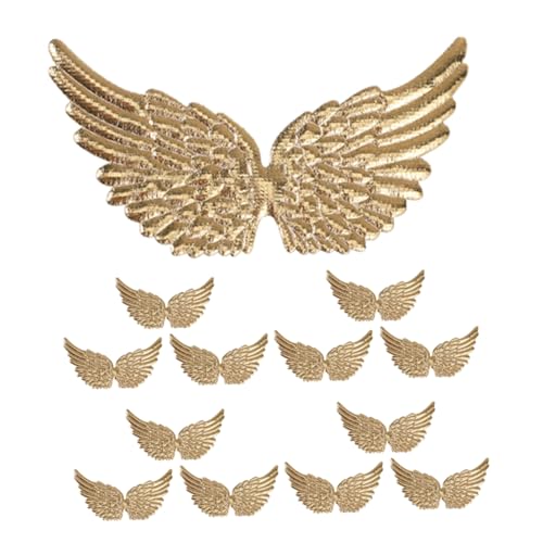 DOITOOL 20 Stück Engels Flügel Stoff Aufkleber Engelsflügel Zum Basteln Diy-kleidungsapplikation Bastelgewebeflügel Stoffapplikationen Basteln Flügel Aufnähen Flügel Basteln Flecken Golden DOITOOL 20 Stück Engels Flügel Stoff Aufkleber Engelsflügel Zum Basteln Diy-kleidungsapplikation Bastelgewebeflügel Stoffapplikationen Basteln Flügel Aufnähen Flügel Basteln Flecken Golden von DOITOOL