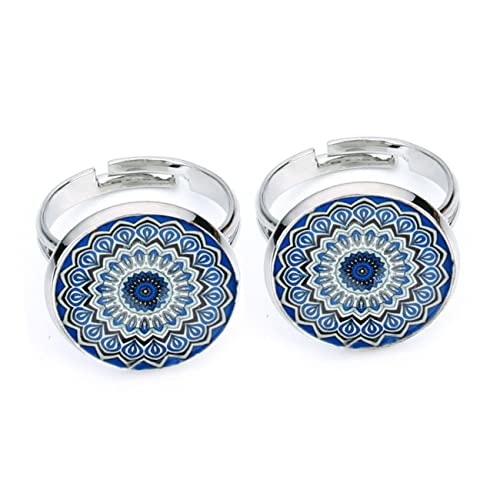 DOITOOL 20 Stück Glasaufkleber Diy Muster Schmuck Zubehör Teile für Frauen Gemischte Farben für Handwerksprojekte und Kreative Ideen von DOITOOL