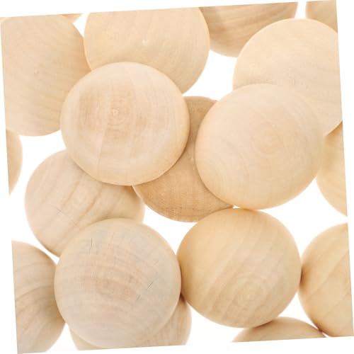 DOITOOL 20 Stück Halbrunde Holzperlen Natürliche DIY Bastelkugeln Halbe Holzkugeln für Schmuckherstellung Dekoration Foto Requisiten und Unbehandelte Holz Halbperlen DOITOOL 20 Stück Halbrunde Holzperlen Natürliche DIY Bastelkugeln Halbe Holzkugeln für Schmuckherstellung Dekoration Foto Requisiten und Unbehandelte Holz Halbperlen von DOITOOL