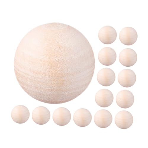DOITOOL 20 Stück Hemu-Holzkugel DIY Weihnachts-Bastelperle runden machen Loch dekorativ Unvollendete Holz Kugeln Weihnachtsdekoration Holz Girlande Spacer Ball Bauernhaus klein Lotusbaum DOITOOL 20 Stück Hemu-Holzkugel DIY Weihnachts-Bastelperle runden machen Loch dekorativ Unvollendete Holz Kugeln Weihnachtsdekoration Holz Girlande Spacer Ball Bauernhaus klein Lotusbaum von DOITOOL