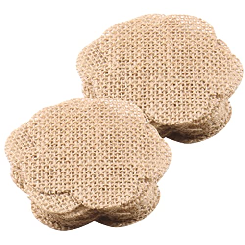 DOITOOL 20 Stück Jute Stücke Ornamente Mini Weihnachtsfeier Weihnachtsbaum Sackleinen Bauernhaus Weihnachtsschmuck Party Für Anhänger Weihnachten Weihnachtsdeko Weihnachtshandwerk Betäuben von DOITOOL