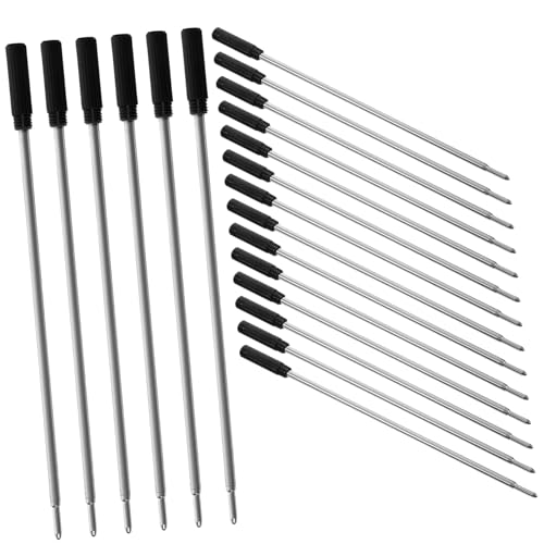 DOITOOL 20 Stück Kugelschreiberminen Mittelspitze Schwarz Nachfüllungen für Kugelschreiber Glattes Schreiben für Schule Büro und Alltag DOITOOL 20 Stück Kugelschreiberminen Mittelspitze Schwarz Nachfüllungen für Kugelschreiber Glattes Schreiben für Schule Büro und Alltag von DOITOOL