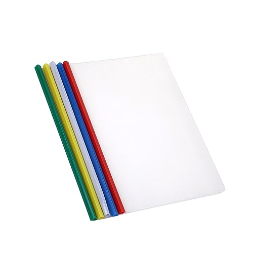 DOITOOL 20 Stück Kunststoffordner Mit Schiebestangenhalter Vertragsfeilenhalter A4 Papier Organizer Dateiordner A4 Papierhalter Berichtsbinder Zufällige Farbe von DOITOOL