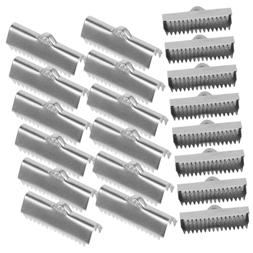 DOITOOL 20 Stück Lederband Klemmen Metall Endkappen für Schmuckherstellung Für Armbänder und DIY Projekte Stilvolle und Langlebige Befestigungslösungen DOITOOL 20 Stück Lederband Klemmen Metall Endkappen für Schmuckherstellung Für Armbänder und DIY Projekte Stilvolle und Langlebige Befestigungslösungen von DOITOOL