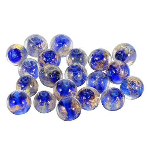 DOITOOL 20 Stück Leuchtende Glasperlen für Schmuck Diy Perlen für Armbänder und Ohrringe Handgefertigte Bastelperlen Langlebige und Sichere Materialien für Projekte von DOITOOL