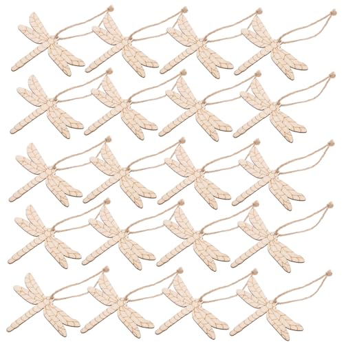 DOITOOL 20 Stück Libelle-Verzierung klein Stelle Libellenscheiben her Formen unvollendet Libellen-Bastelprojekte Und Holzperlen Libellen-Wanddekoration im Freien Holzhandwerk hölzern Khaki DOITOOL 20 Stück Libelle-Verzierung klein Stelle Libellenscheiben her Formen unvollendet Libellen-Bastelprojekte Und Holzperlen Libellen-Wanddekoration im Freien Holzhandwerk hölzern Khaki von DOITOOL