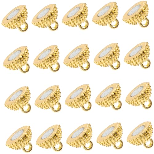 DOITOOL 20 Stück Magnetschnalle Schmuck Herstellung Für Halskette Schließe Verschlüsse Schmuckschnalle Schmuck Diy Zubehör Magnetverschluss Selber Machen Metall Golden von DOITOOL
