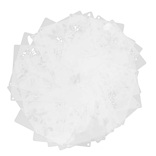 DOITOOL 20 Stück Malvorlage Schablonen Für Die Stoffmalerei Und Zeichnung Malen Schablonenfarbe Blumenschablonenmalerei Schablonen Zum Zeichnen Von Blumen Malschablonen Das Haustier Weiß von DOITOOL