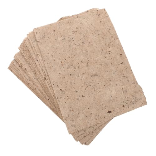 DOITOOL 20 Stück Maulbeerpapier Decoupage-zeichenpapier Decoupage-papier Zum Basteln Handgefertigt Herstellung Sammelalbum Decoupage-papierkalligraphie Scrapbook-papierblock Beige von DOITOOL