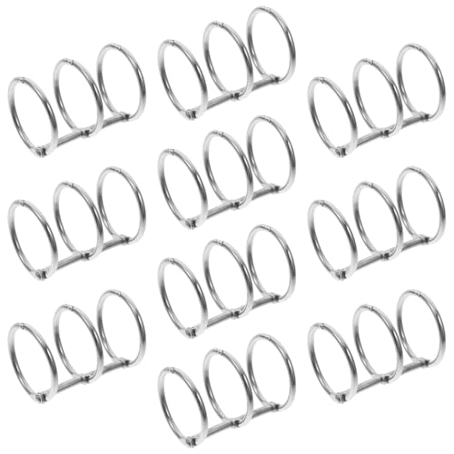DOITOOL 20 Stück Metallringe für lose Blätter – 3-Loch-Buchringe zum Binden von DIY-Fotoalben/Reisetagebüchern/Notizbüchern/runden Kreiskalendern mit 20 mm Innendurchmesser DOITOOL 20 Stück Metallringe für lose Blätter – 3-Loch-Buchringe zum Binden von DIY-Fotoalben/Reisetagebüchern/Notizbüchern/runden Kreiskalendern mit 20 mm Innendurchmesser von DOITOOL