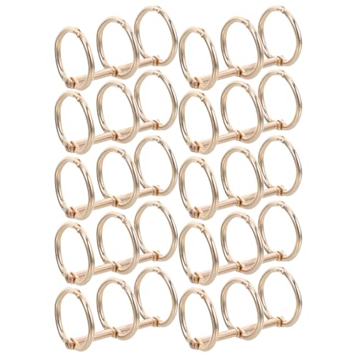 DOITOOL 20 Stück Metallringe für lose Blätter – 3-Loch-Buchringe zum Binden von DIY-Fotoalben/Reisetagebüchern/Notizbüchern/runden Kreiskalendern mit 20 mm Innendurchmesser DOITOOL 20 Stück Metallringe für lose Blätter – 3-Loch-Buchringe zum Binden von DIY-Fotoalben/Reisetagebüchern/Notizbüchern/runden Kreiskalendern mit 20 mm Innendurchmesser von DOITOOL