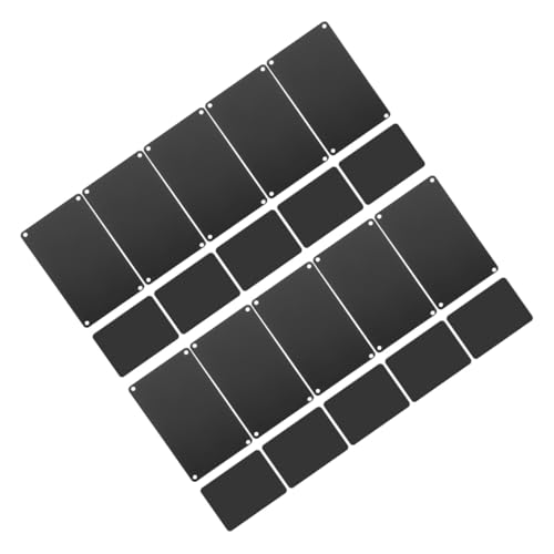 DOITOOL 20 Stück Namensschild Gravieren Blanko-etiketten Aus Aluminium Schilder Sublimationsrohlinge Leere Schilder Für Das Handwerk Leere Gravurplatten Aluminiumteller Leerzeichen Black DOITOOL 20 Stück Namensschild Gravieren Blanko-etiketten Aus Aluminium Schilder Sublimationsrohlinge Leere Schilder Für Das Handwerk Leere Gravurplatten Aluminiumteller Leerzeichen Black von DOITOOL