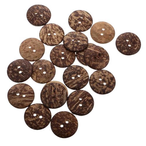 DOITOOL 20 Stück Natürliche Kokosnussknöpfe Zweiloch Knöpfe Rund Flach für Mäntel Pullover Jacken Hemden zum Aufnähen und Nähen DIY Bastelarbeiten Langlebig Robust DOITOOL 20 Stück Natürliche Kokosnussknöpfe Zweiloch Knöpfe Rund Flach für Mäntel Pullover Jacken Hemden zum Aufnähen und Nähen DIY Bastelarbeiten Langlebig Robust von DOITOOL