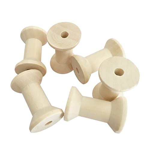 DOITOOL 20 Stück Naturholz Leere Garnspulen Diy Wickelrollen für Näharbeiten Basteln Fadenband Organizer Knotenfreie Garnhalter Holzspulen für Handarbeit und Dekoration DOITOOL 20 Stück Naturholz Leere Garnspulen Diy Wickelrollen für Näharbeiten Basteln Fadenband Organizer Knotenfreie Garnhalter Holzspulen für Handarbeit und Dekoration von DOITOOL