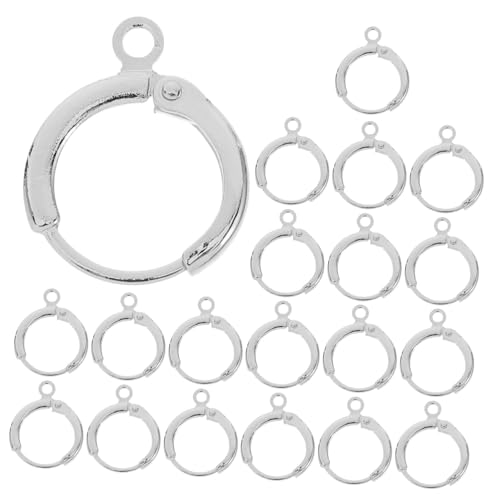 DOITOOL 20 Stück Ohrclip-Ohrschnalle Ohrhaken Ohrringe für die Schmuckherstellung Ohrringe Haken Creolenfunde Kupfer Silber DOITOOL 20 Stück Ohrclip-Ohrschnalle Ohrhaken Ohrringe für die Schmuckherstellung Ohrringe Haken Creolenfunde Kupfer Silber von DOITOOL