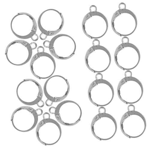 DOITOOL 20 Stück Ohrhaken -Ohrringzubehör Ohrringe Schüttgut Ohrringzubehör für die Schmuckherstellung klein groß Schmuckohrhaken machen Schmuckbefund Schmuckreifen Rostfreier Stahl Silber DOITOOL 20 Stück Ohrhaken -Ohrringzubehör Ohrringe Schüttgut Ohrringzubehör für die Schmuckherstellung klein groß Schmuckohrhaken machen Schmuckbefund Schmuckreifen Rostfreier Stahl Silber von DOITOOL