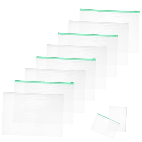 DOITOOL 20 Stück Plastik -Reißverschlussordner dokumentieren tragbarer Dateiordner briefumschläge Puzzlematte Dokumentenhalter aus Kunststoff Wichtiger Dokumentenordner Zufällige Farbe von DOITOOL