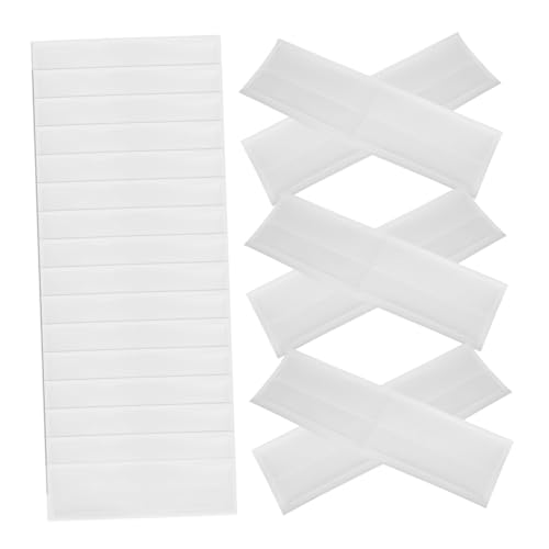 DOITOOL 20 Stück Plastikkartenhalter Ordnerhalter für Aktenordner Aktenregisterhülle selbstklebende Ordnerhalter Index-Tabs Organisation Dateietikettenhülle Ordnerhüllen PVC Transparent von DOITOOL