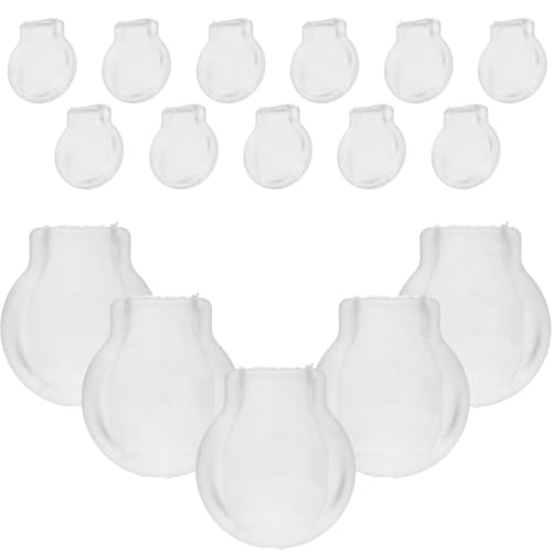 DOITOOL 20 Stück Schmerzfeste Dichtungen Für Ohrclips Flache Ohrringverschlüsse Für Ohrstecker Ohrclipverschlüsse Sichere Ohrringverschlüsse Ohrringverschlüsse Für Hängende Ohren von DOITOOL