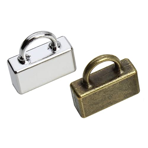 DOITOOL 20 Stück Schnalle Aus Lederband Selbstgemachte Schnalle Kabel Armband Schnalle Selber Machen Herstellung Schmuckzubehör Schnurverbinderschnallen Zubehör Für Silver von DOITOOL