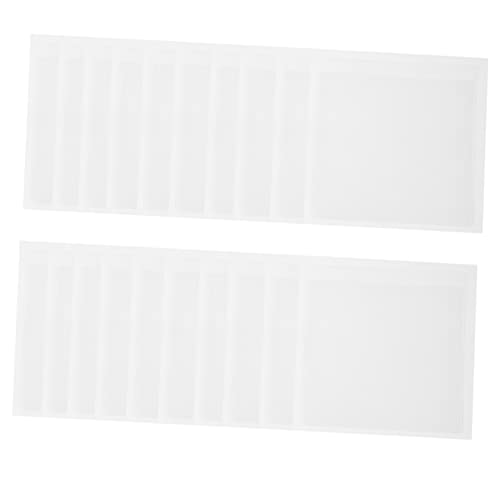 DOITOOL 20 Stück Selbstklebende Etikettenhalter aus PVC Transparente Kartenhüllen für Büro Schule Zuhause und Supermarkt Vielseitige Karten und Preisschildtaschen von DOITOOL