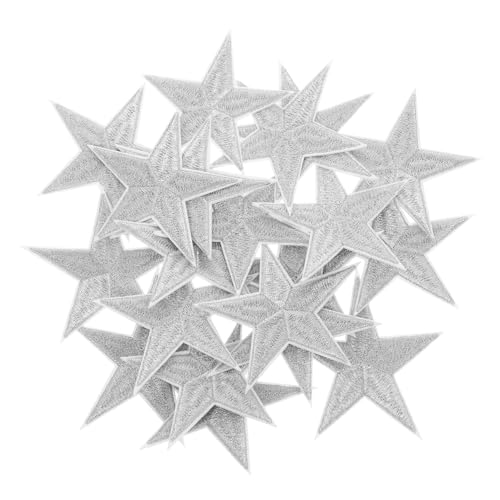 DOITOOL 20 Stück Silberne Stickerei Stern Aufnäher Bügel Nähbar Vielseitige Kleidung Accessoire Patches für Hüte Jacken Schuhe DIY Reparatur Dekoration DOITOOL 20 Stück Silberne Stickerei Stern Aufnäher Bügel Nähbar Vielseitige Kleidung Accessoire Patches für Hüte Jacken Schuhe DIY Reparatur Dekoration von DOITOOL