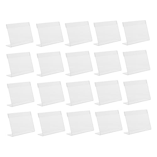DOITOOL 20 Stück Teiliges Acryl Preisschild Halter Klarer Förmiger Aufsteller mit Schrägem Rücken Langlebiges Transparentes Display für Büro Geschäft Restaurant Einfacher Labelwechsel DOITOOL 20 Stück Teiliges Acryl Preisschild Halter Klarer Förmiger Aufsteller mit Schrägem Rücken Langlebiges Transparentes Display für Büro Geschäft Restaurant Einfacher Labelwechsel von DOITOOL