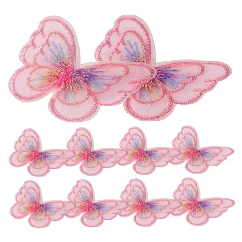 DOITOOL 20 Stück Teiliges Bestickte Schmetterlings aufnäher zum Aufbügeln Doppellagige DIY Stoffapplikationen für Kleidung Taschen Hüte Reparierbar und Dekorativ für Mädchen und DOITOOL 20 Stück Teiliges Bestickte Schmetterlings aufnäher zum Aufbügeln Doppellagige DIY Stoffapplikationen für Kleidung Taschen Hüte Reparierbar und Dekorativ für Mädchen und von DOITOOL