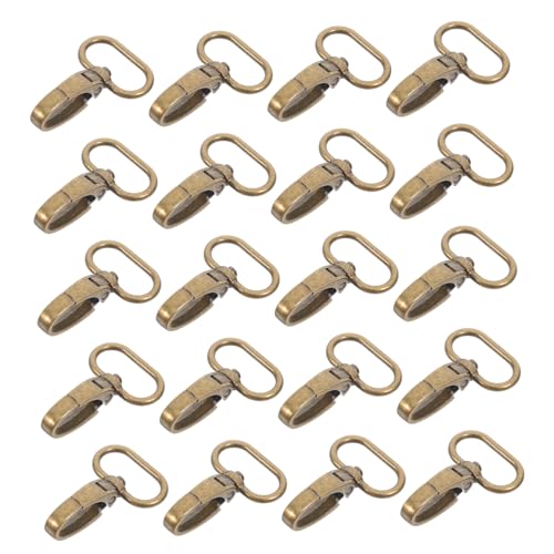 DOITOOL 20 Stück Teiliges Bronze Swivel Karabinerhaken Drehbare Schlüsselanhänger Robuste Zinklegierung Vielseitig für Taschen DIY Schmuck und Dekorationen DOITOOL 20 Stück Teiliges Bronze Swivel Karabinerhaken Drehbare Schlüsselanhänger Robuste Zinklegierung Vielseitig für Taschen DIY Schmuck und Dekorationen von DOITOOL