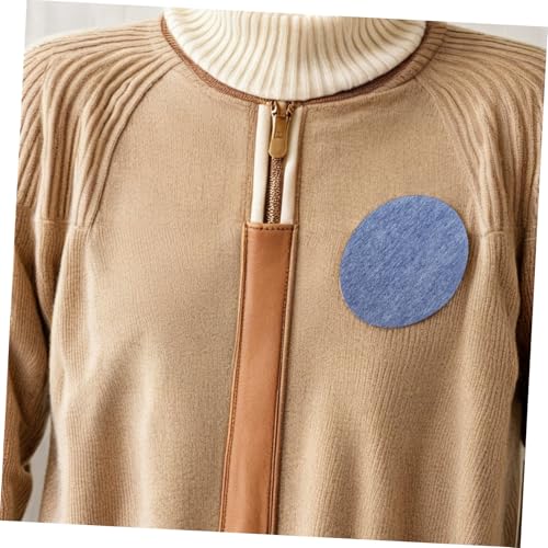 DOITOOL 20 Stück Teiliges Denim Bügelflicken Ovale Rechteckige Aufnäher mit Selbstklebender Rückseite Robuste Jeans Dekorationspatches für Ellbogen Knie Vielseitig für Jeans Pullover von DOITOOL