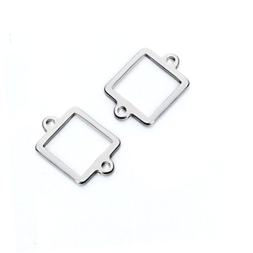DOITOOL 20 Stück Teiliges Edelstahl Anhänger Verbinder mit Doppelloch Silberfarbene Schmuckverbinder für DIY Schmuckherstellung Langlebige Rostfreie Basis für Personalisierte DOITOOL 20 Stück Teiliges Edelstahl Anhänger Verbinder mit Doppelloch Silberfarbene Schmuckverbinder für DIY Schmuckherstellung Langlebige Rostfreie Basis für Personalisierte von DOITOOL