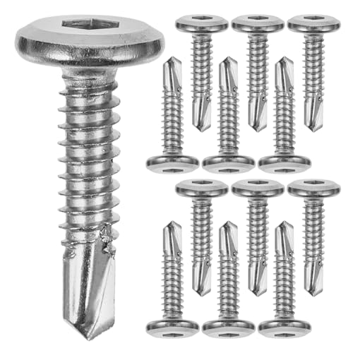DOITOOL 20 Stück Teiliges Edelstahl Selbstbohrende Flachrundkopfschrauben für Zaunbefestigung Korrosionsbeständig Zeitsparend für Außenbereich Glatte Oberfläche ohne Hängenbleiben DOITOOL 20 Stück Teiliges Edelstahl Selbstbohrende Flachrundkopfschrauben für Zaunbefestigung Korrosionsbeständig Zeitsparend für Außenbereich Glatte Oberfläche ohne Hängenbleiben von DOITOOL