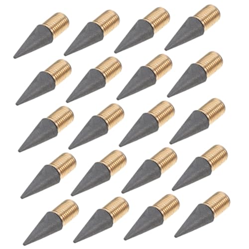DOITOOL 20 Stück Teiliges Ersetzbare Bleistiftspitzen aus Graphit Tintenfrei Langlebig Leicht Austauschbar mit Schraubverbindung Glattes Schreiben und Radierbar Geeignet für Schule und von DOITOOL