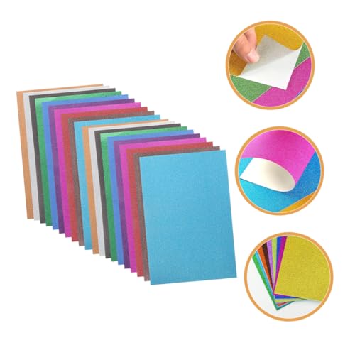 DOITOOL 20 Stück Teiliges Glitzer Bastelpapier Glänzender Glitzerkarton für DIY Handwerk Kinderhandwerk Scrapbooking Grußkarten Geschenkverpackung Glattes Langlebiges Papier für Kreative DOITOOL 20 Stück Teiliges Glitzer Bastelpapier Glänzender Glitzerkarton für DIY Handwerk Kinderhandwerk Scrapbooking Grußkarten Geschenkverpackung Glattes Langlebiges Papier für Kreative von DOITOOL