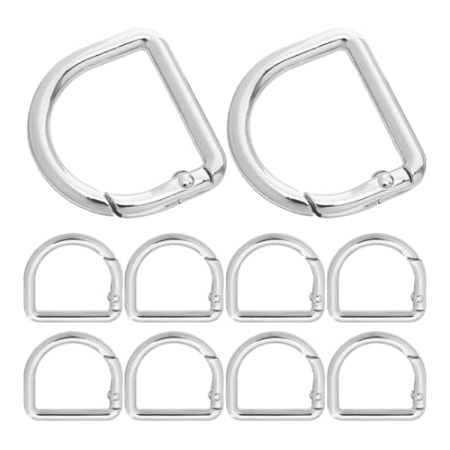 DOITOOL 20 Stück Teiliges Kleine D ring Karabiner aus Langlebiger Zinklegierung Federbelastete Schnellverschluss Clips für DIY Schlüsselanhänger Rucksackriemen Geldbörse Haustierhalsband DOITOOL 20 Stück Teiliges Kleine D ring Karabiner aus Langlebiger Zinklegierung Federbelastete Schnellverschluss Clips für DIY Schlüsselanhänger Rucksackriemen Geldbörse Haustierhalsband von DOITOOL