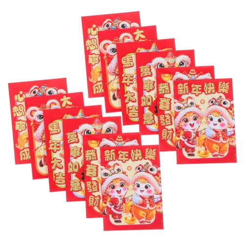 DOITOOL 20 Stück Teiliges Kreative Chinesische Rote Umschläge Jahr Des Pferdes Cartoon Lucky Money Hongbao für Geburtstag Hochzeit Traditionelles Neujahrsfest Stabile Papierqualität DOITOOL 20 Stück Teiliges Kreative Chinesische Rote Umschläge Jahr Des Pferdes Cartoon Lucky Money Hongbao für Geburtstag Hochzeit Traditionelles Neujahrsfest Stabile Papierqualität von DOITOOL