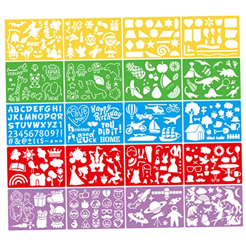 DOITOOL 20 Stück Teiliges Malschablonen Set Kunststoff für Buchstaben und Zahlen Fördert Kreativität und Motorische Fähigkeiten für Diy und Eltern Junge Mädchen Interaktion DOITOOL 20 Stück Teiliges Malschablonen Set Kunststoff für Buchstaben und Zahlen Fördert Kreativität und Motorische Fähigkeiten für Diy und Eltern Junge Mädchen Interaktion von DOITOOL