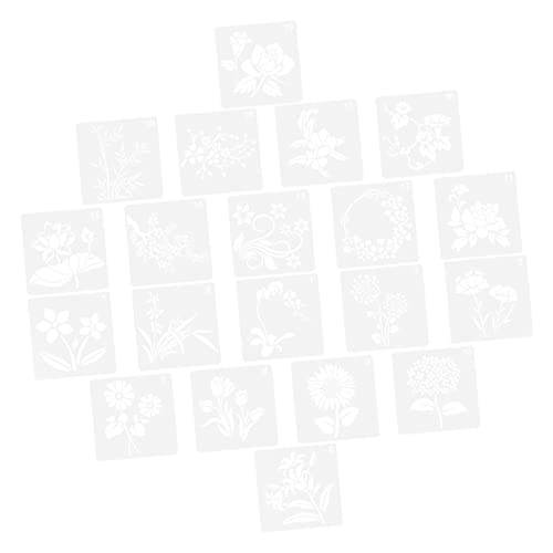 DOITOOL 20 Stück Teiliges Malschalonen Kreative Malvorlagen für Jungen und Mädchen Leichte und Handliche Zeichenschablonen Hochwertigem Kunststoff für Diy Dekoration und Mustererkennung von DOITOOL