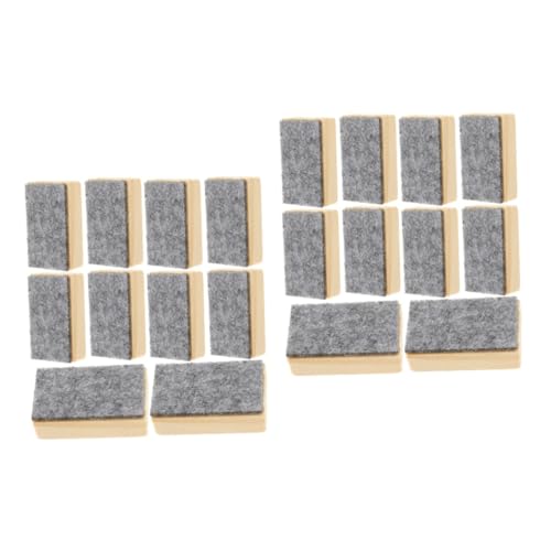 DOITOOL 20 Stück Teiliges Mini Tafelwischer aus Holz und Filz Staubarmes Kreidetafel Radiergummi für Schule Büro und Zuhause Langlebiger Schwarzer Whiteboard Reiniger DOITOOL 20 Stück Teiliges Mini Tafelwischer aus Holz und Filz Staubarmes Kreidetafel Radiergummi für Schule Büro und Zuhause Langlebiger Schwarzer Whiteboard Reiniger von DOITOOL