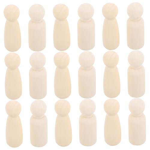DOITOOL 20 Stück Teiliges Natürliche Holzfiguren Jungen Mädchen Unbemalte DIY Peg Puppen aus Schadstofffreiem Holz für Basteln Malen Puppentheater Kreative Kinderprojekte DOITOOL 20 Stück Teiliges Natürliche Holzfiguren Jungen Mädchen Unbemalte DIY Peg Puppen aus Schadstofffreiem Holz für Basteln Malen Puppentheater Kreative Kinderprojekte von DOITOOL