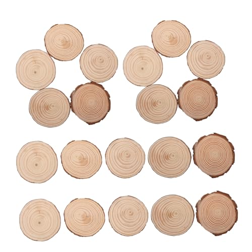 DOITOOL 20 Stück Teiliges Natürliche Holzscheiben Rund mit Rinde Vielseitige Holzkreise für DIY Basteln Rustikale Tischdekoration Weihnachts und Hochzeitsmittelstücke DOITOOL 20 Stück Teiliges Natürliche Holzscheiben Rund mit Rinde Vielseitige Holzkreise für DIY Basteln Rustikale Tischdekoration Weihnachts und Hochzeitsmittelstücke von DOITOOL