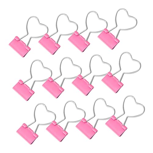 DOITOOL 20 Stück Teiliges Rosa Metall Büroklammern mit Herzförmigem Design Kleine Stabile Papierklammern für Büro Schule und Zuhause Dekorative Herz-binderclips für Dokumente und Notizen DOITOOL 20 Stück Teiliges Rosa Metall Büroklammern mit Herzförmigem Design Kleine Stabile Papierklammern für Büro Schule und Zuhause Dekorative Herz-binderclips für Dokumente und Notizen von DOITOOL