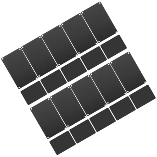 DOITOOL 20 Stück Teiliges Schwarze Aluminium Blanko Metallschilder mit Löchern Stabile Gravierbare Türschilder Vielseitige DIY Namensschilder Wetterfest für Innen Außenbereich DOITOOL 20 Stück Teiliges Schwarze Aluminium Blanko Metallschilder mit Löchern Stabile Gravierbare Türschilder Vielseitige DIY Namensschilder Wetterfest für Innen Außenbereich von DOITOOL