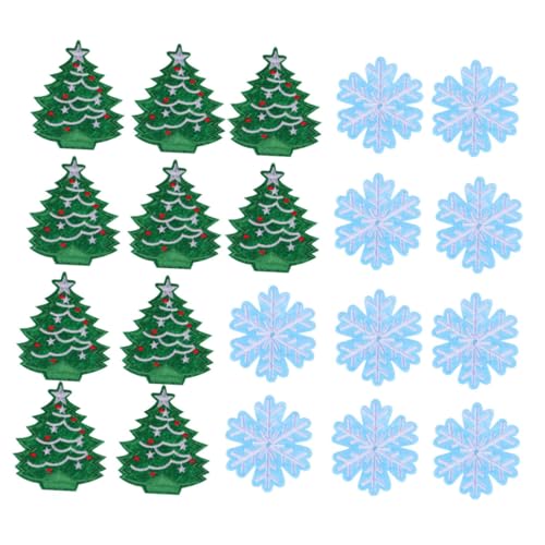 DOITOOL 20 Stück Teiliges Weihnachtsbaum und Schneeflocken Stickapplikationen Bestickte Weihnachts Patches Langlebige Vielseitige Aufnäher für Kleidung Taschen Mützen DIY Weihnachtsdeko DOITOOL 20 Stück Teiliges Weihnachtsbaum und Schneeflocken Stickapplikationen Bestickte Weihnachts Patches Langlebige Vielseitige Aufnäher für Kleidung Taschen Mützen DIY Weihnachtsdeko von DOITOOL