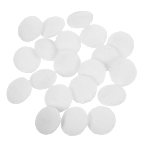 DOITOOL 20 Stück Teiliges Weiße Runde Baumwollstoff-überzogene Knöpfe mit Metallöse Stabile Nähknöpfe für Anzüge Mäntel Hemden Kleider Uniformen DIY Kleidungsschmuck von DOITOOL