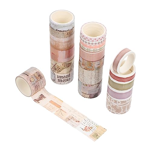 DOITOOL 20 Stück Vintage Washi Tape Dekorative Klebebänder für Scrapbooking Tagebuch Diy Projekte und Geschenkgestaltung Selbstklebende Rückstandsfrei Entfernbar Vielseitig Einsetzbar DOITOOL 20 Stück Vintage Washi Tape Dekorative Klebebänder für Scrapbooking Tagebuch Diy Projekte und Geschenkgestaltung Selbstklebende Rückstandsfrei Entfernbar Vielseitig Einsetzbar von DOITOOL